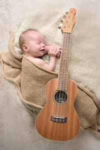 ukelele baby photo shoot