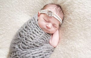 Baby girl with headband