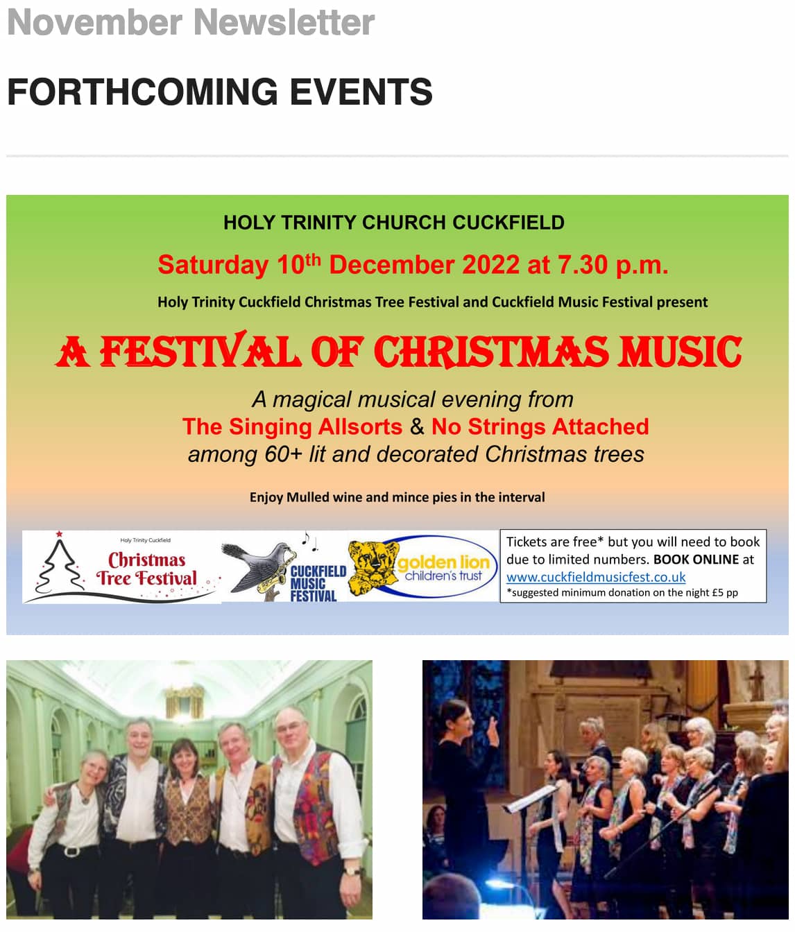 Cuckfield Christmas Music Event