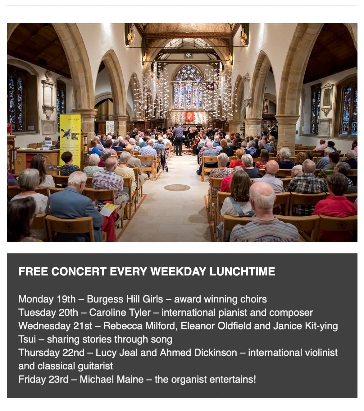 Free concerts sussex