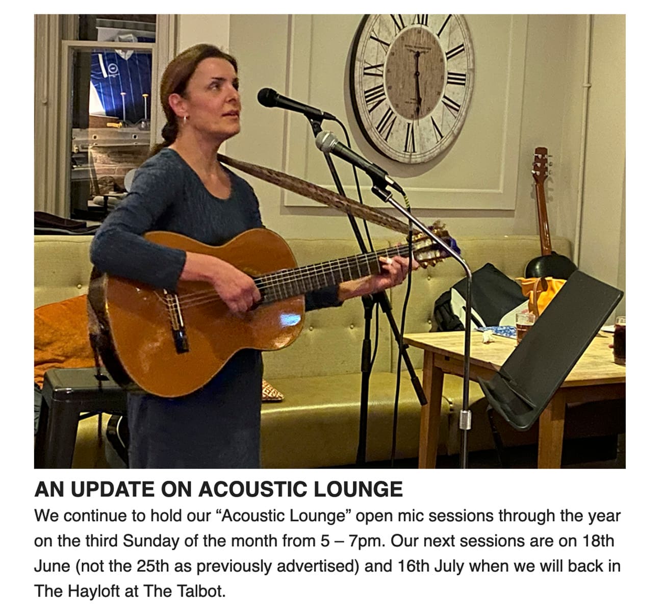 acoustic lounge live music the talbot cuckfield