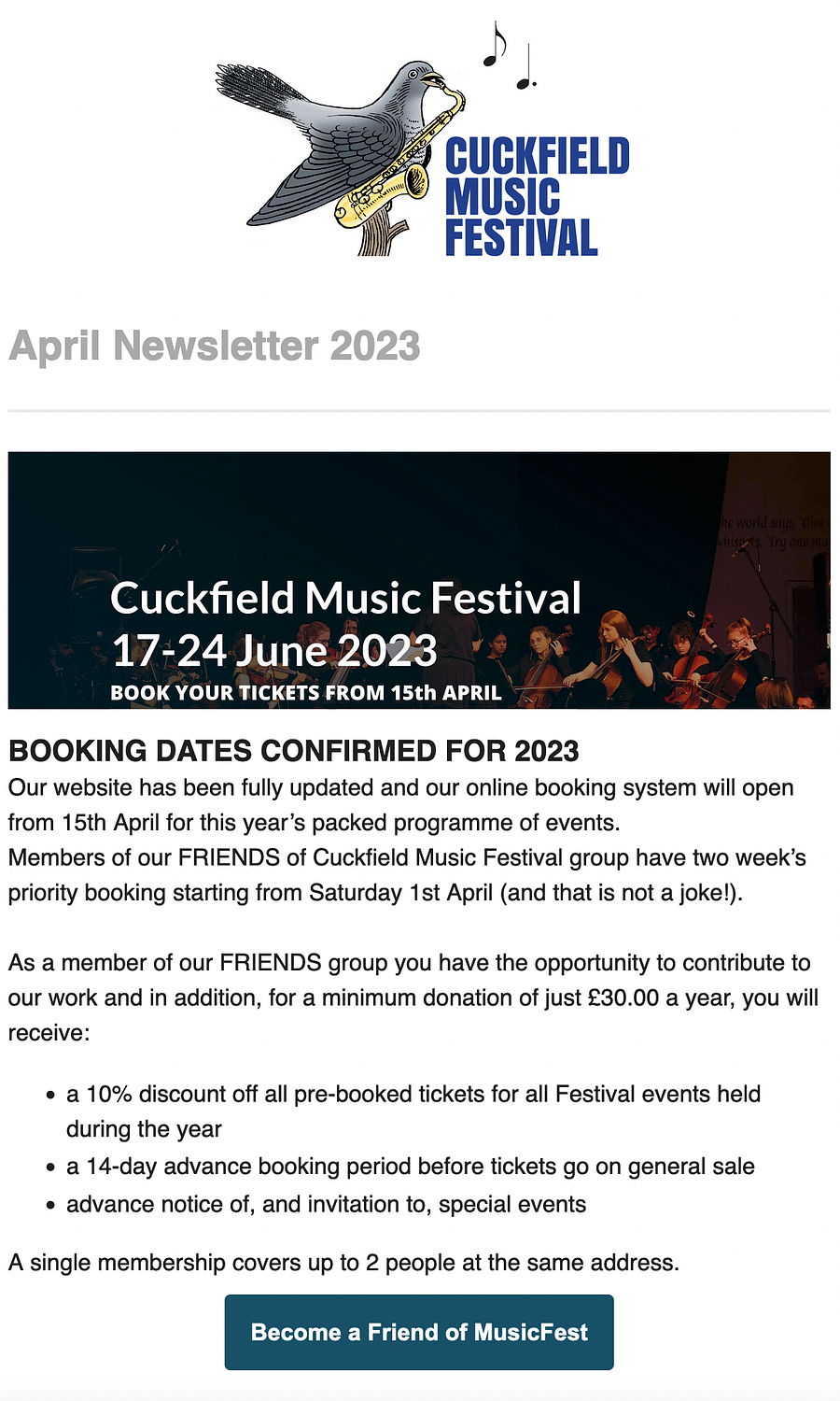 Sussex Music Festivals